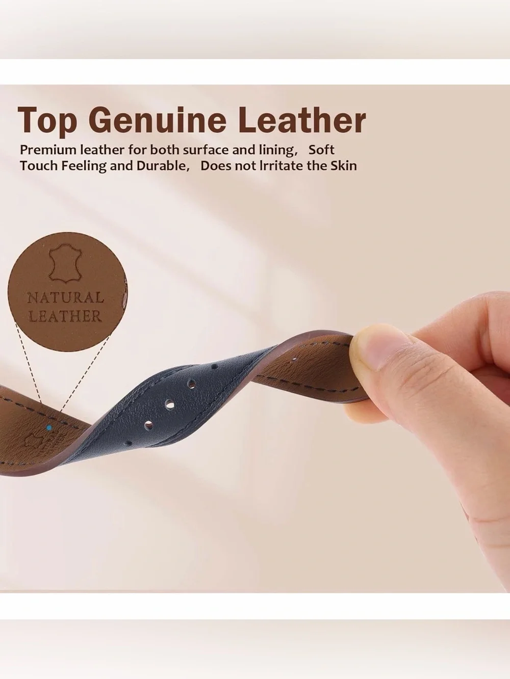 Apple Watch Leather Watch Band, NEW